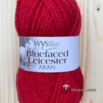 100% Bluefaced Leicester Aran – Cherry Red 550