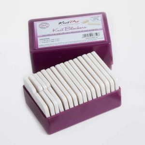 Blokovacie kartičky KnitPro fialovo-biele