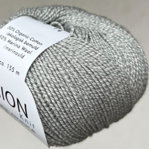 518 Gråmeleret Fino Organic cotton+merino